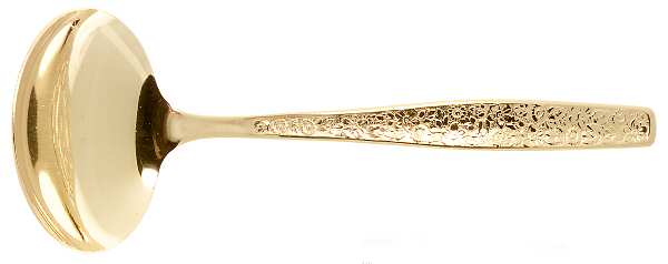 Golden Spring Garden (Gold Electroplate) Solid Gravy Ladle