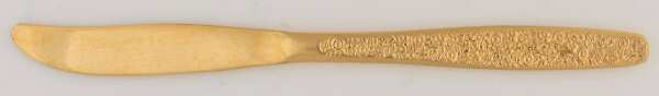Golden Spring Garden (Gold Electroplate) Modern Solid Knife