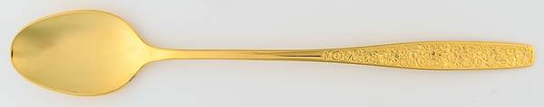 Golden Spring Garden (Gold Electroplate) Iced Tea Spoon