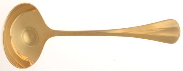 Golden Symmetry (Gold Electroplate, 1984) Solid Gravy Ladle