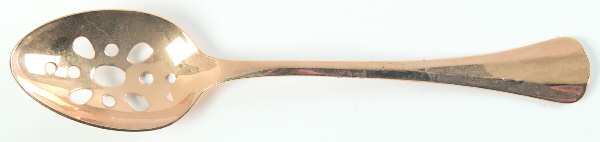 Golden Symmetry (Gold Electroplate, 1984) Pierced Tablespoon (Serving Spoon)