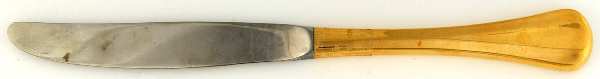 Golden Symmetry (Gold Electroplate, 1984) Modern Hollow Knife