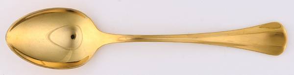Golden Symmetry (Gold Electroplate, 1984) Tablespoon (Serving Spoon)