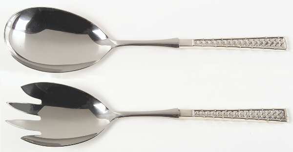 Golden Tradewinds (Sterling, 1975) 2 Pc Salad Set with Stainless Bowl