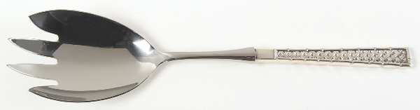 Golden Tradewinds (Sterling, 1975) Salad Serving Fork with Stainless Prongs