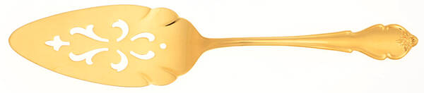 Golden Waverly (Gold Plated) Solid Pierced Pie Server