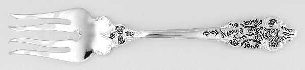 Grand Antique (Silverplate, 1995) Large Solid Cold Meat Serving Fork
