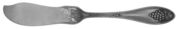 Grape (Silverplate, 1910) Flat Handle Master Butter Knife