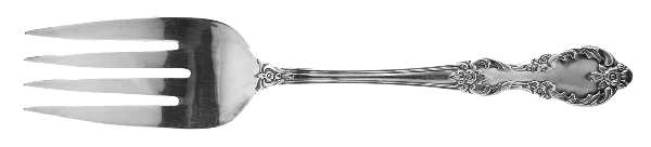 Grand Elegance (Silverplate, 1959) Medium Solid Cold Meat Serving Fork