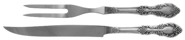 Grand Elegance (Silverplate, 1959) Small Stainless Blade 2-Piece Steak Carving Set
