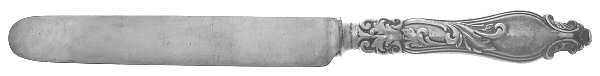 Grecian (Silverplate, 1892) Blunt Hollow Knife with Bolster