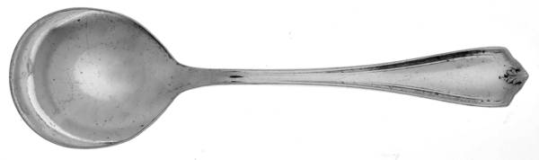 Grecian-New Grecian (Silverplate, 1913) Round Bowl Soup Spoon (Cream Soup)