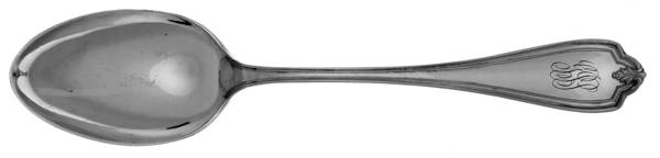 Grecian-New Grecian (Silverplate, 1913) Monogram Place/Oval Soup Spoon