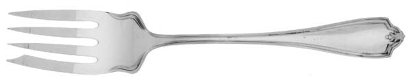 Grecian-New Grecian (Silverplate, 1913) Medium Solid Cold Meat Serving Fork