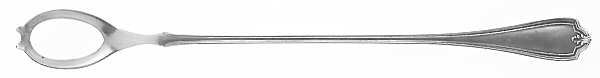 Grecian-New Grecian (Silverplate, 1913) Pierced Bowl Long Handle Olive Spoon