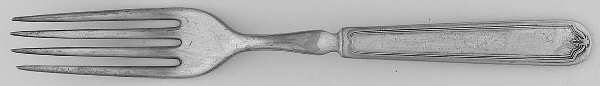 Grecian-New Grecian (Silverplate, 1913) Indented Solid Handled Fork