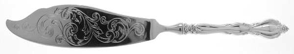 Grande Regency (Sterling, 1969) Engraved Fish Serving Knife-Stainless Blade