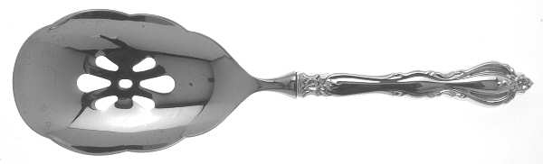 Grande Regency (Sterling, 1969) Pierced Serving Spoon with Stainless Bowl