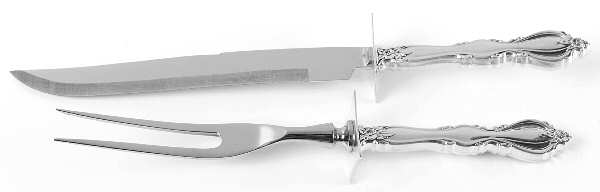 Grande Regency (Sterling, 1969) Large 2-Piece Roast Carving Set w/Stainless Blade