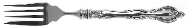 Grande Regency (Sterling, 1969) Individual Hollow Fish Fork, Stainless Tines