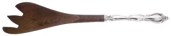 Grande Regency (Sterling, 1969) Salad Serving Fork with Wooden Prongs