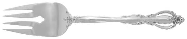 Grande Regency (Sterling, 1969) Medium Solid Cold Meat Serving Fork