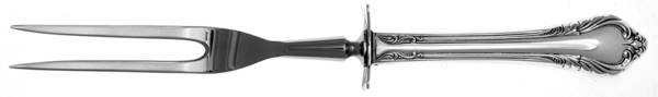 Grand Recollection-Tradition Small Carving Fork W/Sterling Guard