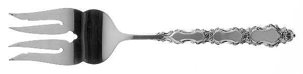 Grand Trianon (Sterling, 1975) Large Solid Cold Meat Serving Fork
