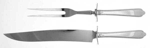 Guest of Honor (Silverplate, 1935) Small Stainless Blade 2-Piece Steak Carving Set