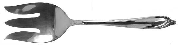 Happy Anniversary (Silverplate, 1960) Large Solid Cold Meat Serving Fork