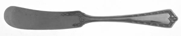 Hampden (Silverplate, 1915) Flat Handle Butter Spreader