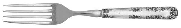 Hardwick (Silverplate, 1908) Indented Solid Handled Fork