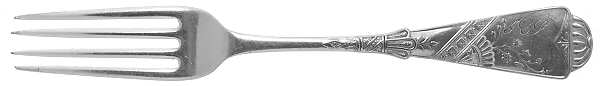 Harvard II (Silverplate, 1883) Monogram Fork