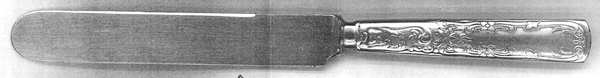 Harvard (Silverplate, 1897) Blunt Solid Knife with Bolster