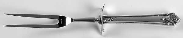 Her Majesty (Silverplate, 1931) Large Stainless-Prong Roast Carving Fork