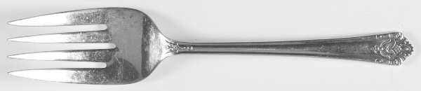 Her Majesty (Silverplate, 1931) Medium Solid Cold Meat Serving Fork