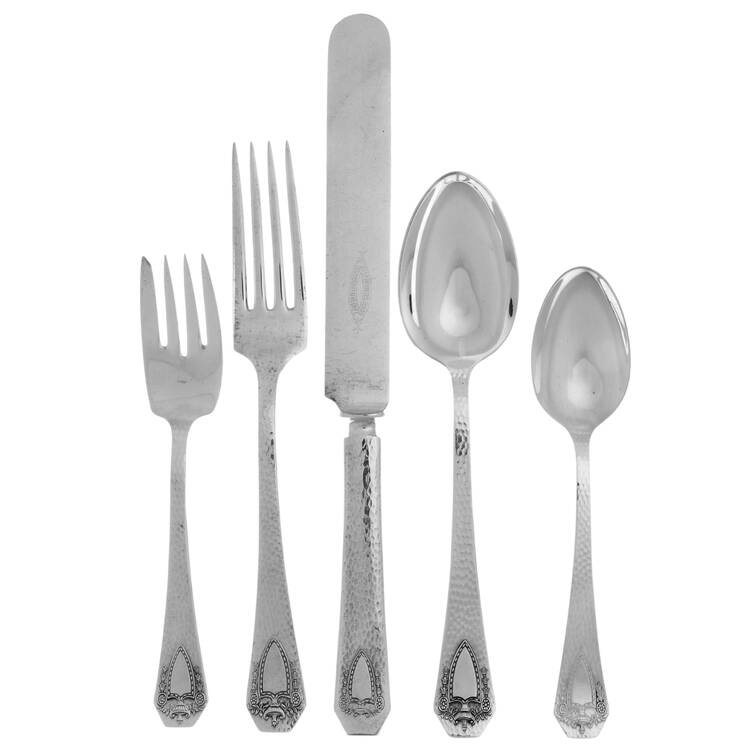 Heraldic (Silverplate, 1916) 40  Piece Estate Set