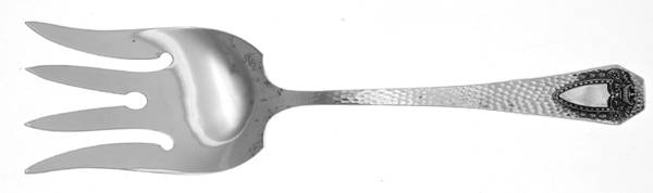 Heraldic (Silverplate, 1916, Monograms) Solid Salad Serving Fork