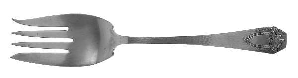 Heraldic (Silverplate, 1916) Medium Solid Cold Meat Serving Fork