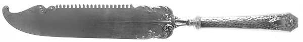 Heraldic (Silverplate, 1916) Cake Saw with Silverplate Blade