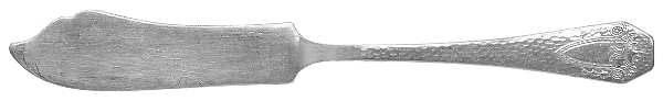 Heraldic (Silverplate, 1916) Flat Handle Master Butter Knife