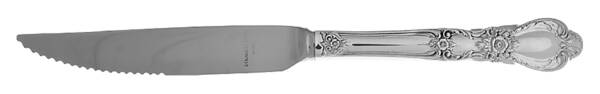 Heritage (Silverplate, 1953) Steak Knife Individual Hollow, Serrate HC