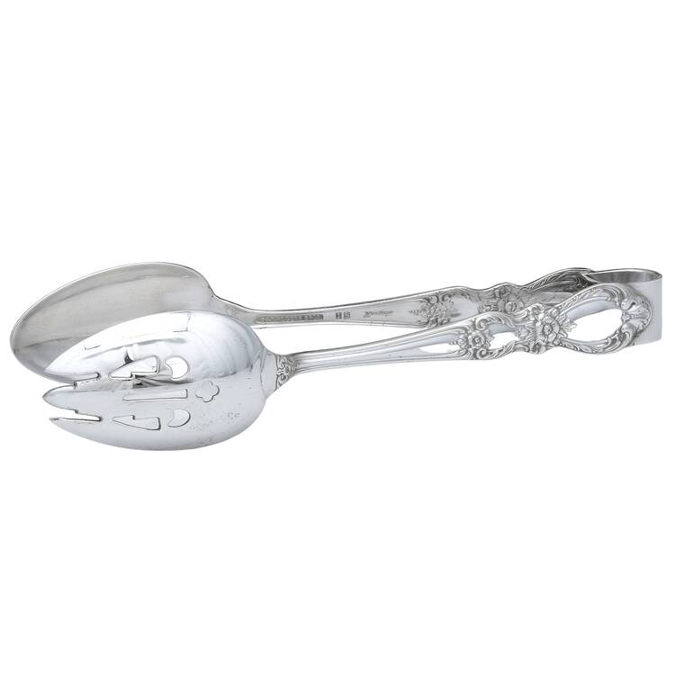 Heritage (Silverplate, 1953) Salad Tongs Solid HC