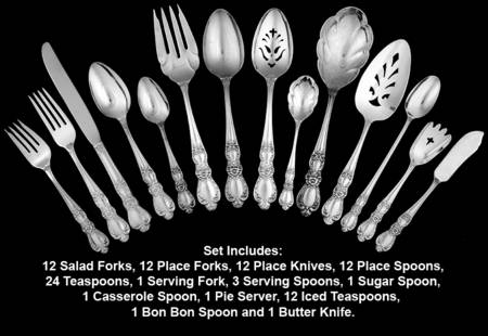 Heritage (Silverplate, 1953) 93 Piece Set