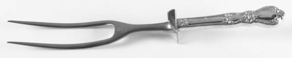 Heritage (Silverplate, 1953) Large Stainless-Prong Roast Carving Fork