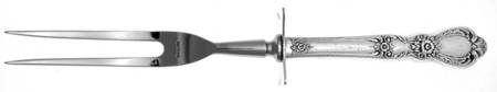 Heritage (Silverplate, 1953) Large Stainless-Prong Roast Carving Fork