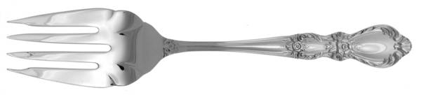 Heritage (Silverplate, 1953) Medium Solid Cold Meat Serving Fork