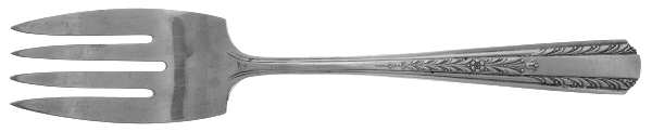 Hollywood (Silverplate) Medium Solid Cold Meat Serving Fork
