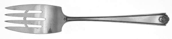 Homestead (Silverplate, 1922) Medium Solid Cold Meat Serving Fork