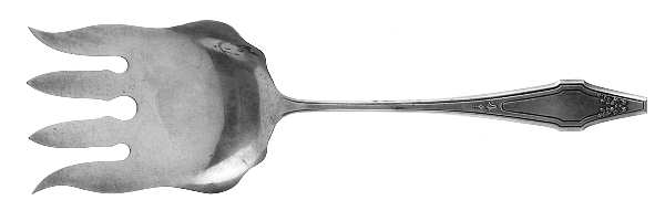 Hostess (Silverplate, 1921) Large Solid Fish Serving Fork